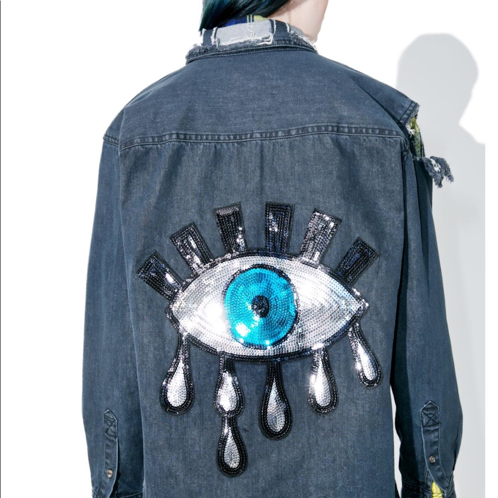 DOLLS KILL ACID EYEZ JACKET